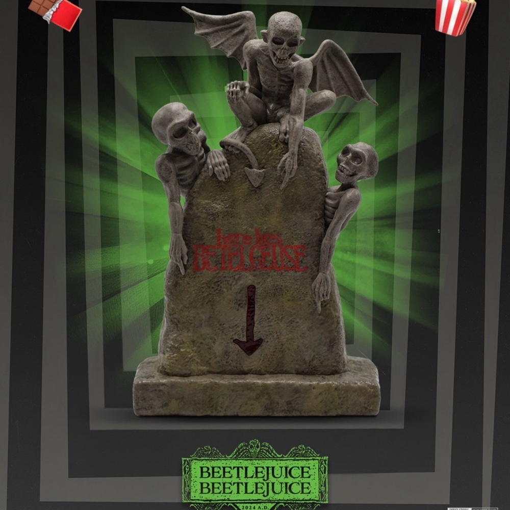 BEETLEJUICE BETELGEUSE REGAL CINEMAS TOMBSTONE COLLECTIBLE POPCORN BUCKET